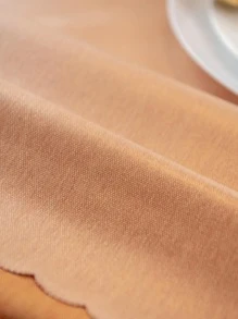 1 khăn trải bàn chống thấm nước và dầu, khăn trải bàn hình vuông cho nhà hàng, khăn trải bàn hình chữ nhật phủ TPU chống bẩn màu trơn dùng cho bàn ăn/bàn làm việc - trái cam - Xem 4