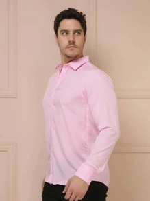 Men Shirts - Pink - View 1