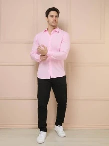 Men Shirts - Pink - View 2