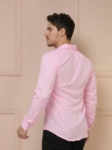 Men Shirts - Pink - View 5