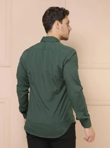 Men Shirts - Dark Green - View 3