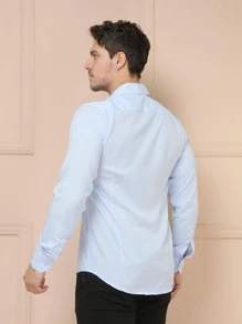 Men Shirts - Baby Blue - View 4