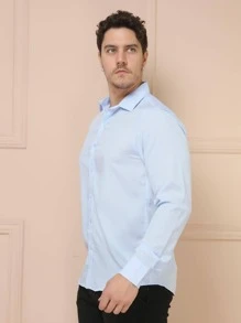 Men Shirts - Baby Blue - View 5