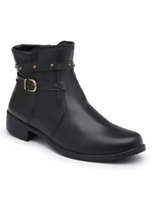 Dahazzi Women's Ankle Boot, Super Comfortable, Short Shaft, Low Heel, SCH11300, Black - màu đen - Xem 6