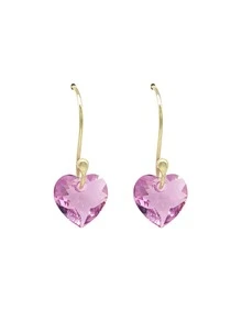 Dije con cadena diseño de corazón y Plata 925, elige color. - Rosa - Ver 3