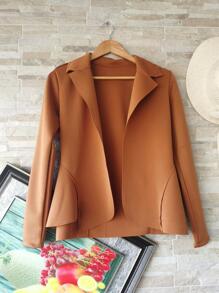 Women Blazers - Rust Brown - View 1