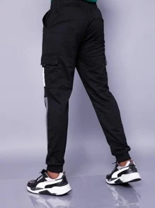 Men Sweatpants - 黑色 - 查看 2