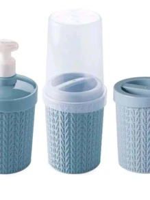 Toothbrush & Toothpaste Holders - 藍色 - 查看 2