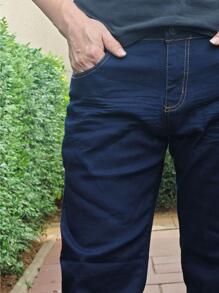 Men Pants - Dark Wash - View 3