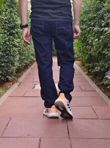Men Pants - Dark Wash - View 4