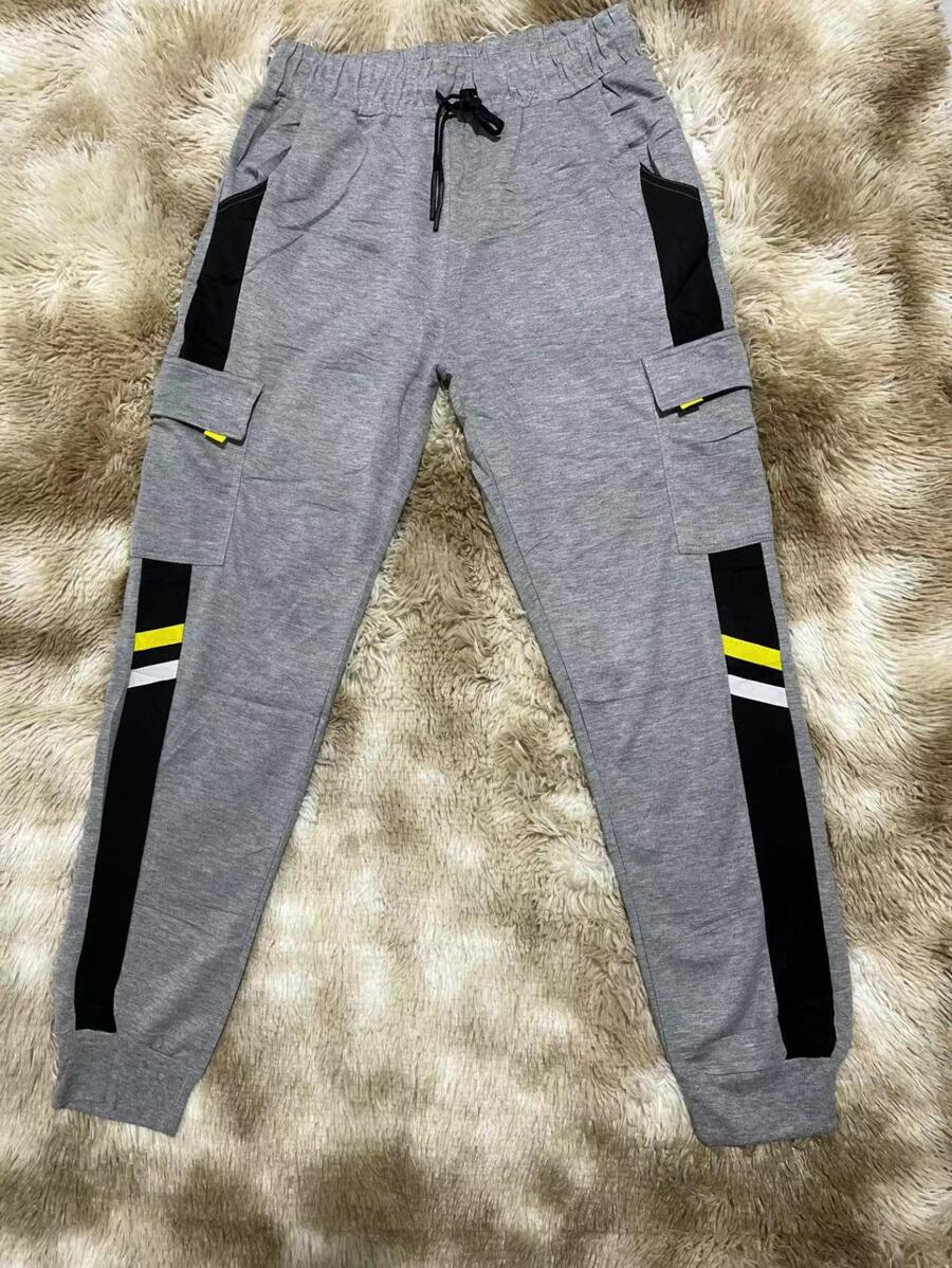 Men Sweatpants - 淺灰色 - 查看 1
