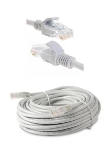 Cable de Red Ethernet 10 Metros Conexión RJ45 - Blanco - Ver 1