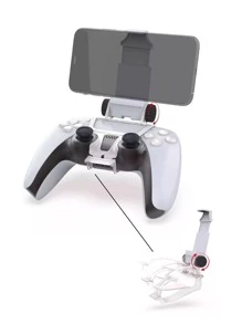 Clip Control de Consola PS5 con Soporte para Celular Holder - transparente - Ver 1