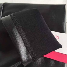 Leggins para mujer PU estilo alto - Negro - Ver 4