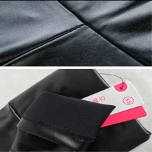Leggins para mujer PU estilo alto - Negro - Ver 3