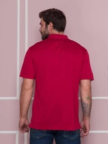Men Polo Shirts - Đỏ - Xem 2