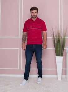 Men Polo Shirts - Đỏ - Xem 3