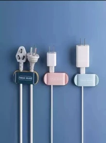 Kit 4pzas Organizador Soporte Para Cables Usb - Multicolor - Ver 1