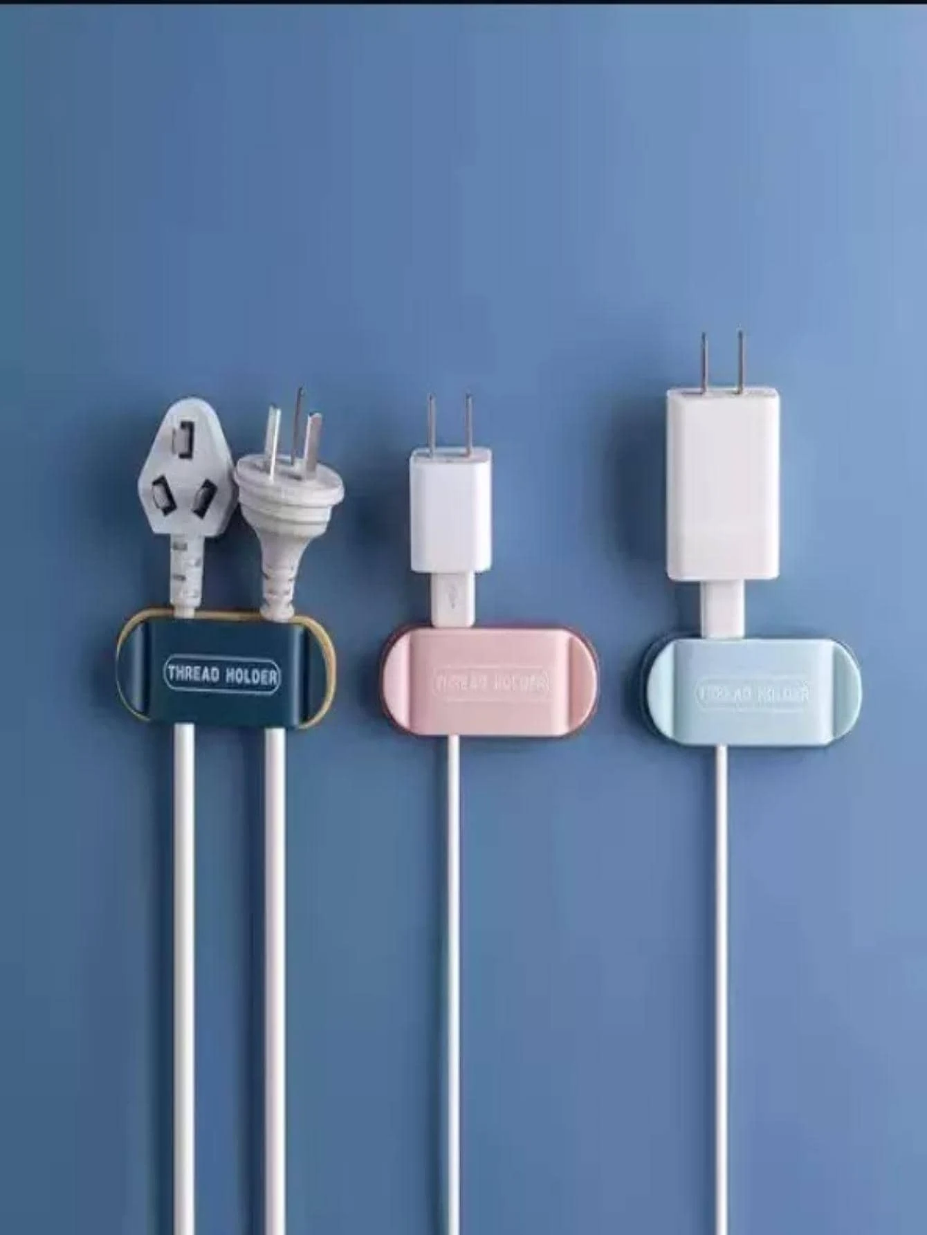 Kit 4pzas Organizador Soporte Para Cables Usb - Multicolor - Ver 1