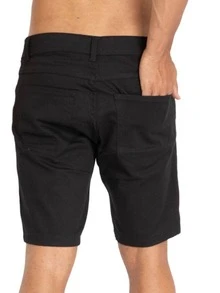 Men Denim Shorts - 黑色 - 查看 2