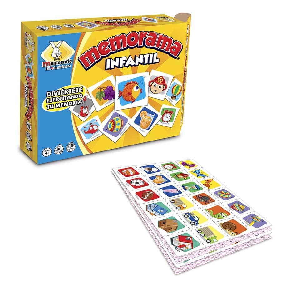 Memorama Infantil Juego de Memoria Niños Novedades Montecarlo - Amarillo - Ver 1