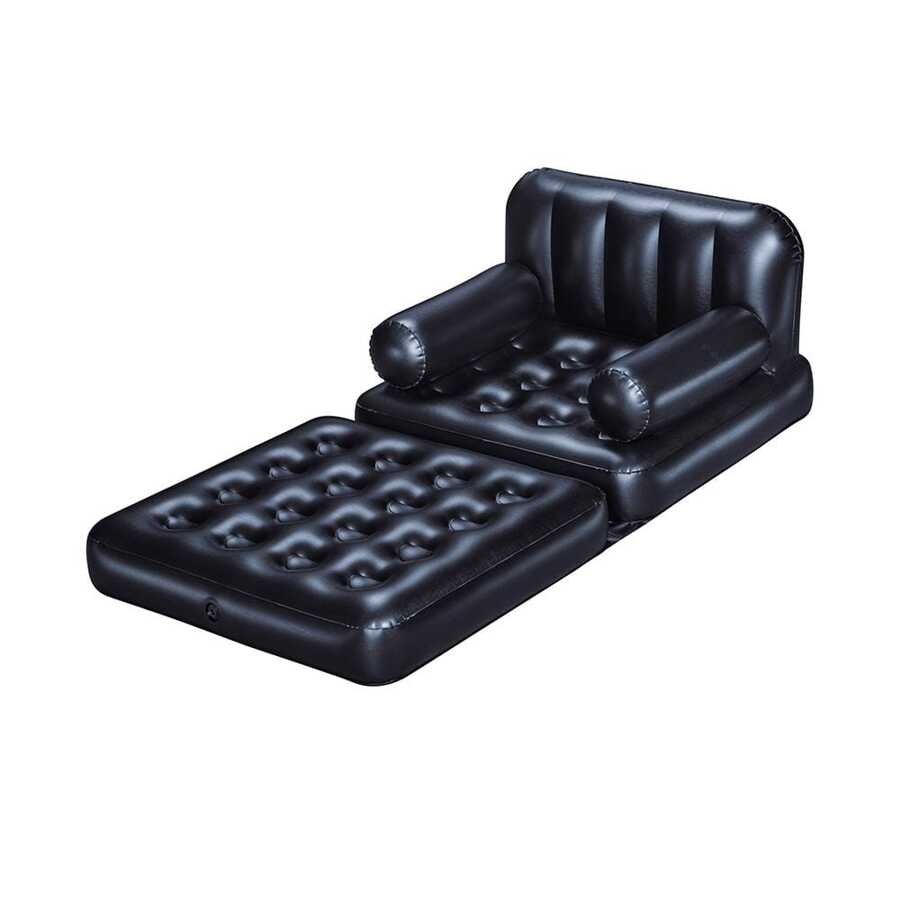 Sillon Inflable Sofá Hinchable de aire Cama Plegable Multiusos 4 En 1 Bestway - Negro - Ver 1