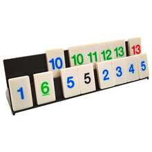 Rummy Mini Classic Board Game Plastic Numbers Novelties Monte Carlo - Blue - View 3