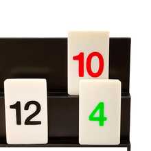 Rummy Mini Classic Board Game Plastic Numbers Novelties Monte Carlo - Blue - View 5