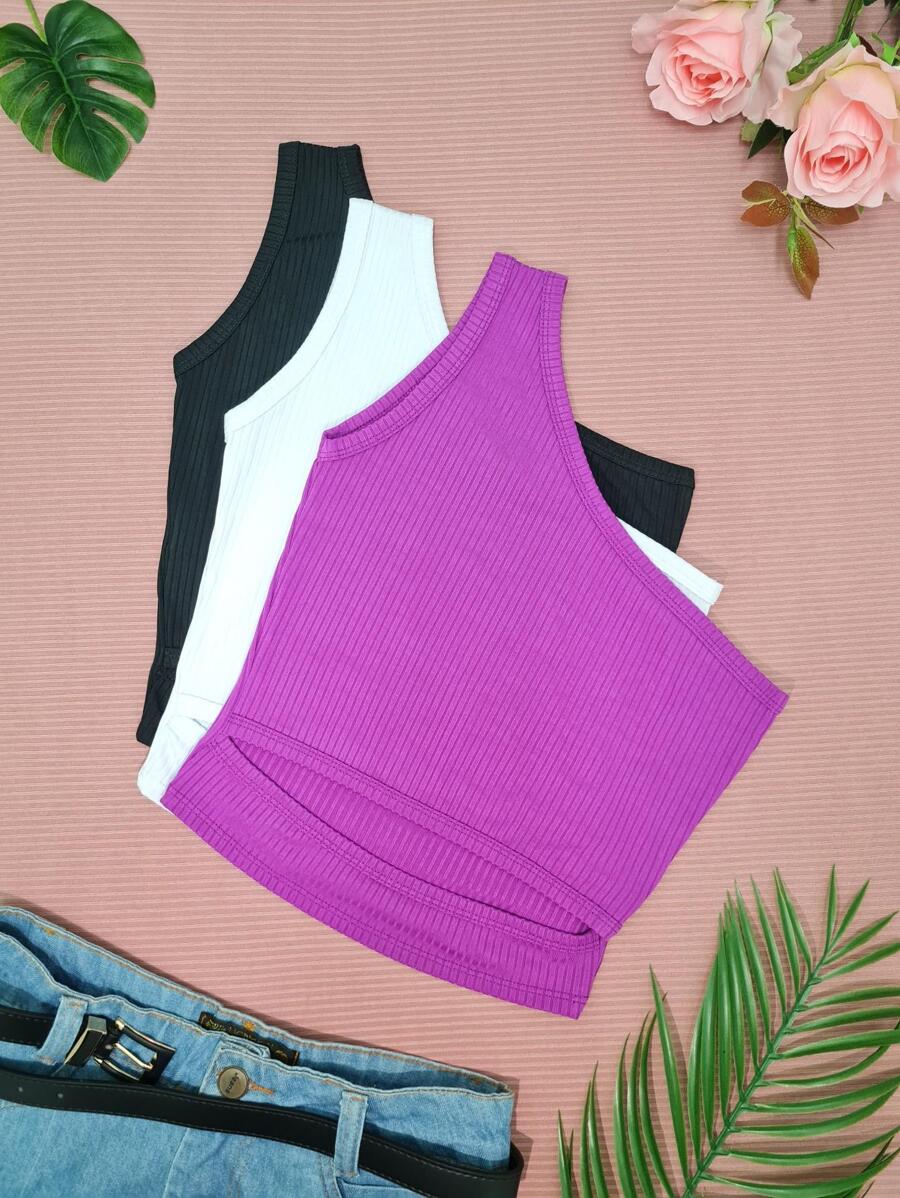 Women Tops - 紫色 - 查看 1