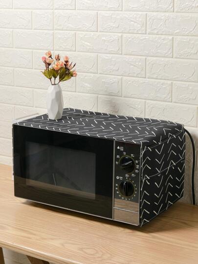 1pc Microwave Dust Cover Decorative Dustproof Home Kitchen Decoration Dust Cover Non-Waterproof Non-Stain