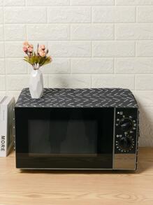 1 pieza de cubierta antipolvo para horno microondas, decoración del hogar y la cocina. La cubierta no es impermeable ni resistente a las manchas.