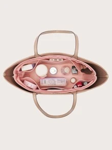 Inserto organizador de bolsos para organizador de bolsas de fieltro - Rosa - Ver 2