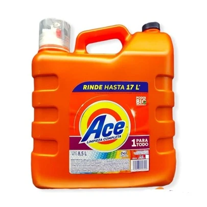 Jabon liquido para lavar ropa Ace 8.5 litros detergente