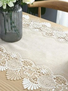 1 Polyester Bàn Á Hậu Phong Cách Châu Âu Thêu Hoa Bàn Bếp Á Quân Cho Phòng Ăn - Cà phê nâu - Xem 3