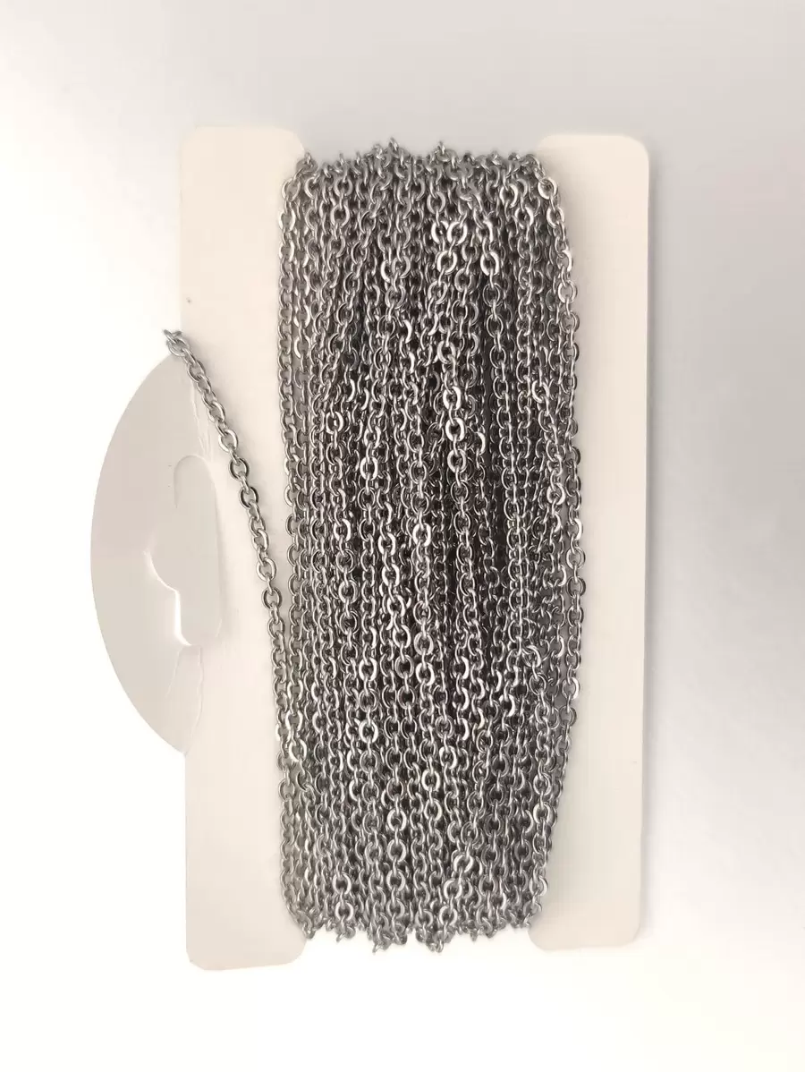 10m/Roll Stainless Steel Flat Cross Chain 1.5mm 2mm 2.5mm Necklace Bracelet DIY Jewelry Accessories Necklace Bracelet