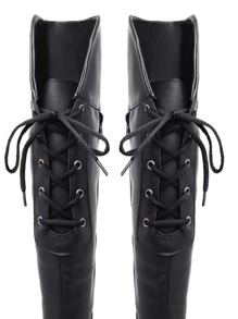 Women Fashion Boots - 黑色 - 查看 3