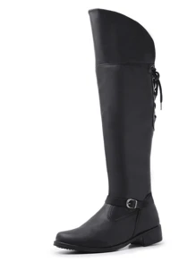 Women Fashion Boots - 黑色 - 查看 2