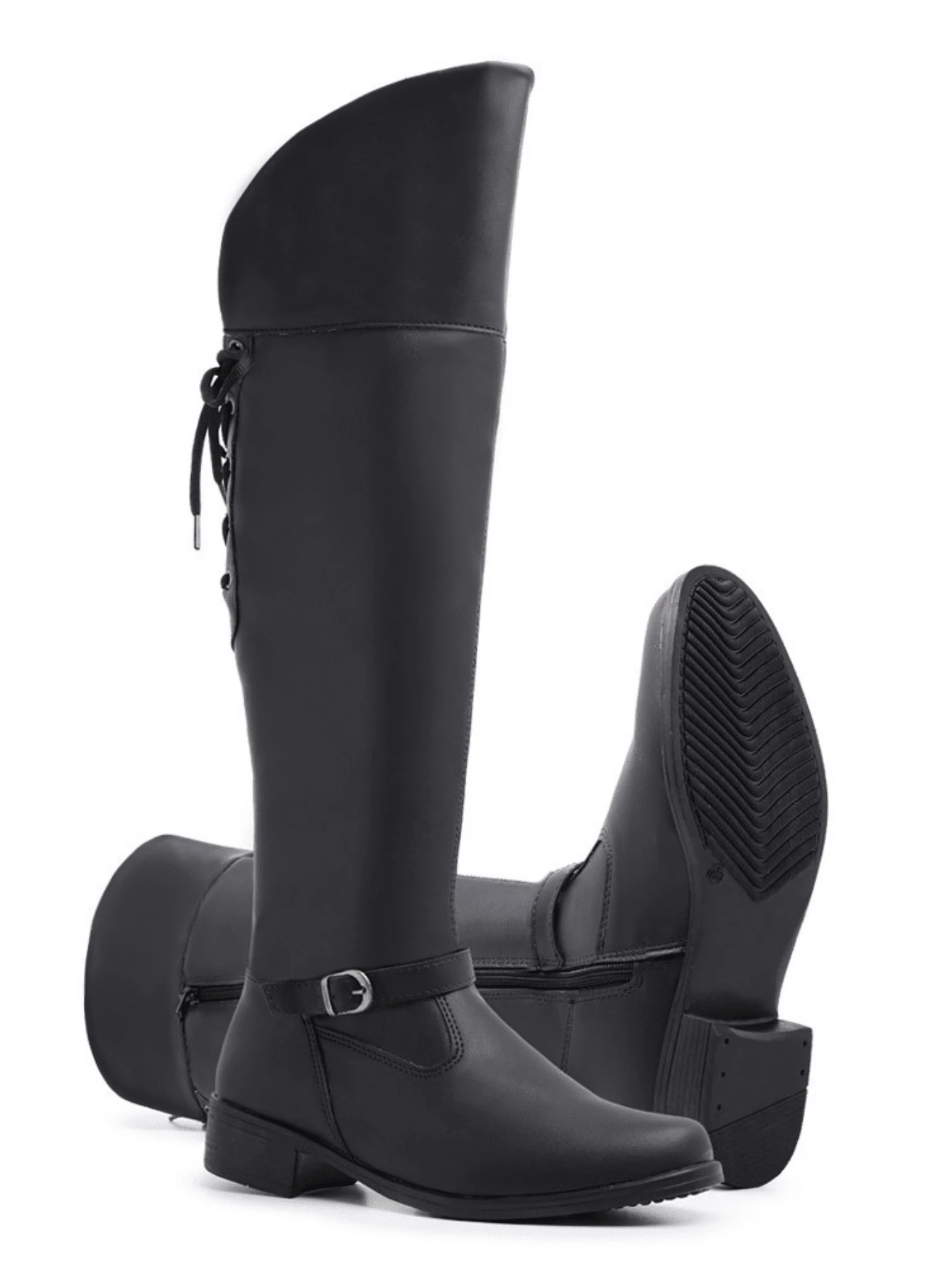 Women Fashion Boots - 黑色 - 查看 1