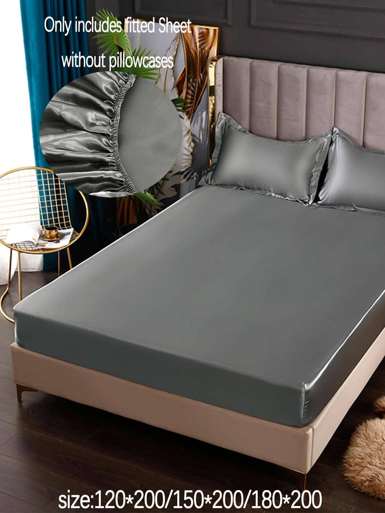 1 tấm lụa băng được trang bị tấm, chỉ bao gồm tấm được trang bị - Xám - Xem 1