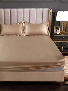 1入組冰絲床笠，僅包括床笠 - 金色 - 查看 2