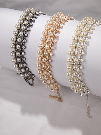 人造珍珠裝飾項鍊