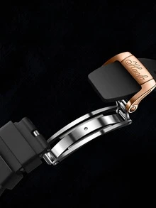 Haofa 1pc Men's Carrusel Double Spring Drive Mechanical Watch With Exposed Flying Tourbillon & 3d Chinese Dragon Dial, Vintage Chinese Style Wristwatch - Silver - View 4