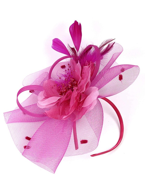 Mesh Flower Decor Fascinator Hat SHEIN UK