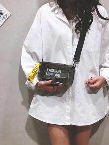 Túi Đeo Vai/ Đeo Chéo Nữ Mini Jelly Trong Suốt - màu xanh lá - Xem 1