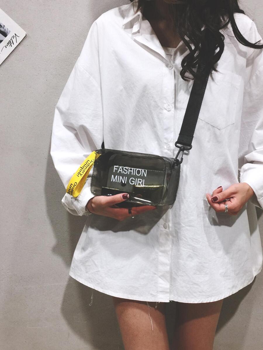 Túi Đeo Vai/ Đeo Chéo Nữ Mini Jelly Trong Suốt - màu xanh lá - Xem 1