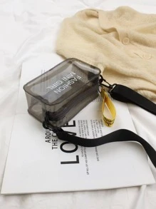 Túi Đeo Vai/ Đeo Chéo Nữ Mini Jelly Trong Suốt - màu xanh lá - Xem 3