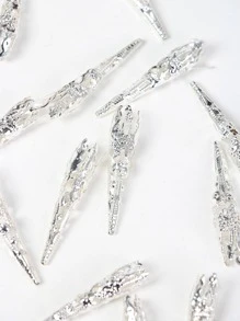 20 件金色辫子珠发饰，节日发饰，发夹，发夹 - 銀色 - 查看 3