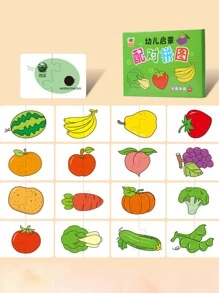 32入組卡通蔬菜圖案卡