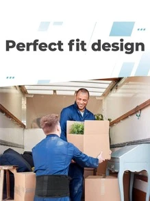 1 pieza Cinturón negro poliamida transpirable deportivo cintura - Negro - Ver 3