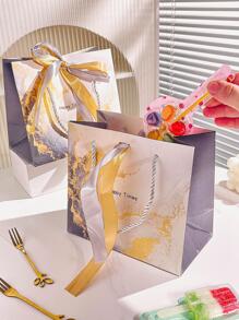 4入組蝴蝶結裝飾打包袋 - 白色 - 查看 3